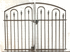 Decorative 4ft x 64in Woodson Center Divide Wrought Iron Double Gate