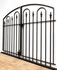Decorative 4ft x 64in Woodson Center Divide Wrought Iron Double Gate