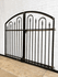 Decorative 4ft x 6ft Des Moines Center Divide Wrought Iron Double Gate