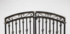 Decorative 4ft x 6ft Wilmington Center Divide Wrought Iron Double Gate