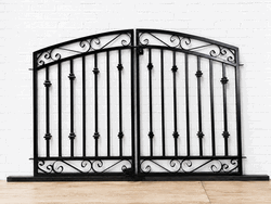 Decorative 4ft x 6ft Donovan Double Wrought Iron Garden Gate
