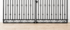 Decorative 5ft x 11ft Flat Top Donovan Double Driveway Gate