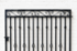 Decorative 5ft x 5ft Flat Top Donovan Wrought Iron Garden Gate