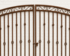 Decorative 5ft x 8ft-9ft Donovan Double Wrought Iron Gate