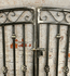 Delevan Wrought Iron Center Divide Entry Gate 4ft x 6ft
