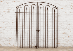 Double Swing Woodson Entry Gate - Wrought Iron 6' x 6' - American Made