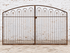 Double Swing Metal Des Moines Driveway Gate 5't x 10'w