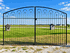Double Swing Metal Des Moines Driveway Gate 5't x 10'w