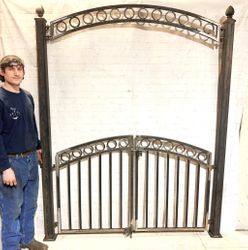 Entrance Wrought Circle Arbor Gate - Metal Archway 