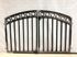 Entrance Wrought Circle Arbor Gate - Metal Archway 