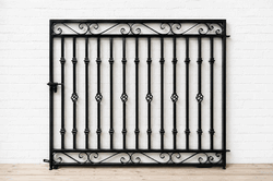 Decorative 5ft x 5ft Flat Top Donovan Wrought Iron Garden Gate