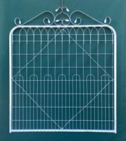 Galvanized 48" by 48" Scalloped Top Fence Gate