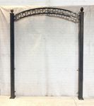 Heavy Duty Circle Post Arbor - Wrought Iron Arch 8' x 6'