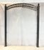 Heavy Duty Circle Post Arbor - Wrought Iron Arch 8' x 6'