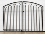 Large Des Moines Center Divide Driveway Entrance Gate 5't x 8'w