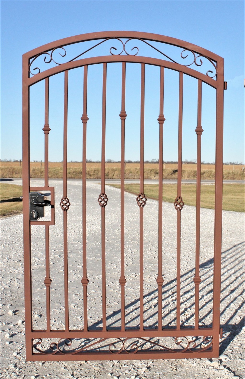 Lever Lock for Handmade Secure Metal Gates Wrought Iron Metal Posts