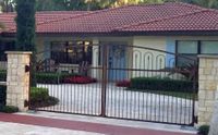 Lexington Double Wrought Iron Driveway Gates LX8 4't x 16'w