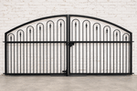 LX6 Entry Driveway Gates - Wrought Iron Secure 4't x 12'w