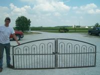 LX8 Driveway Gate - Wrought Iron Entry 3't x 16'w