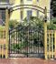 Metal Curly Arbor Gate Entrance - Arched Entry