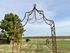 104"t Metal Narrow Gothic Garden Arbor - Iron Flower Arch