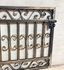 Ornate Curly Magnolia Metal Entry Gate 36"t x 52"w