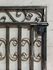 Ornate Curly Magnolia Metal Entry Gate 36"t x 52"w