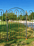 Woodson Metal Yard Gate Wrought Iron - 5 ft Tall