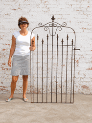 Decorative 5ft x 3ft Ornate Wrought Iron Victorian Garden Gate