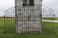 Rustic Woodson Wrought Iron Double Swing Gate 4' tall x 8' wide