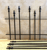 Solid Stee Rod All Spear 2ft Tall Fence - 2/3rd Panel