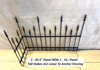 Solid Stee Rod All Spear 2ft Tall Fence - 2/3rd Panel