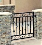 Square Wilmington 36" X 36" Wrought Iron Entrance Gate