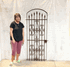 Tall Metal Curly Clarkson Onate Entry Gate - 6ft Tall