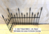Wrought Iron All Spear 2ft Tall Fence - Solid Steel 1/3rd Panel