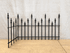 Wrought Iron All Spear 2ft Tall Fence - Solid Steel 1/3rd Panel