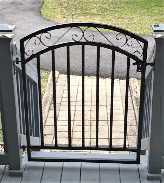 Wrought Iron Antique Style Delavan 3' x 3' Custom Gate - 3' Tall Wrought  Iron Fencing & Gates
