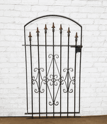 Wrought Iron Curly Clarkson 48" x 30" Entry Gate