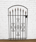 Wrought Iron Curly Clarkson 48" x 30" Entry Gate