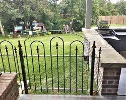 Woodson Wrought Iron Fence Gate - 3  ft Tall Iron Entry