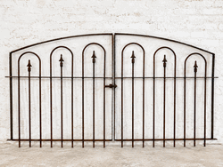 Wrought Iron Woodson Garden Fence Gate 3 x 6 - Solid Steel