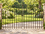 Wrought Iron Woodson Garden Fence Gate 3 x 6 - Solid Steel