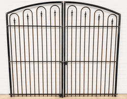 Wrought Iron Des Moines Fence Gate - 6' x 8'