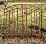 Wrought Iron Wilmington Double Entry Gate 4't x 5'w