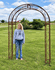 XL Ronda Wrought Iron Garden Arbor - Metal