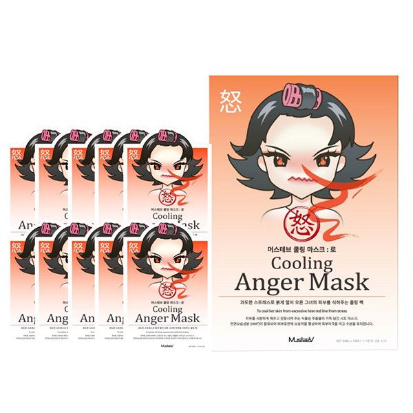 (10 Pack) MustaeV - Mood Therapy Mask - Anger 