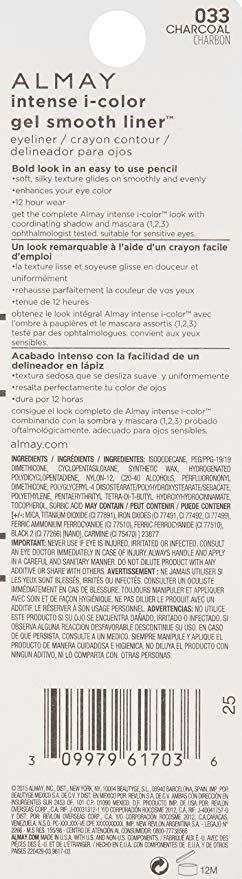 Almay Intense i-Color Gel Smooth Liner, Charcoal 033