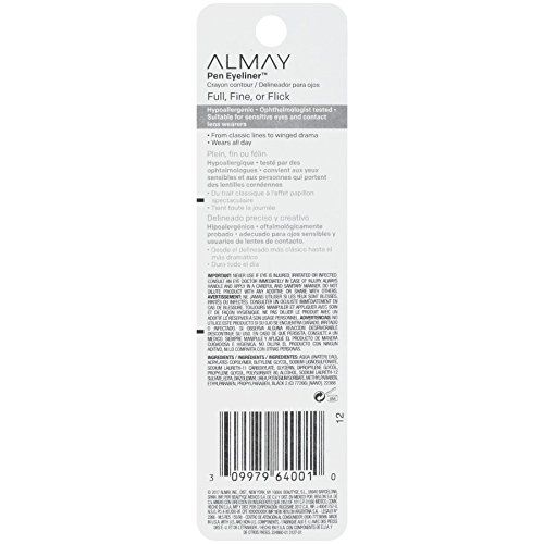 ALMAY Pen Eyeliner Ball Point Tip, Black 208