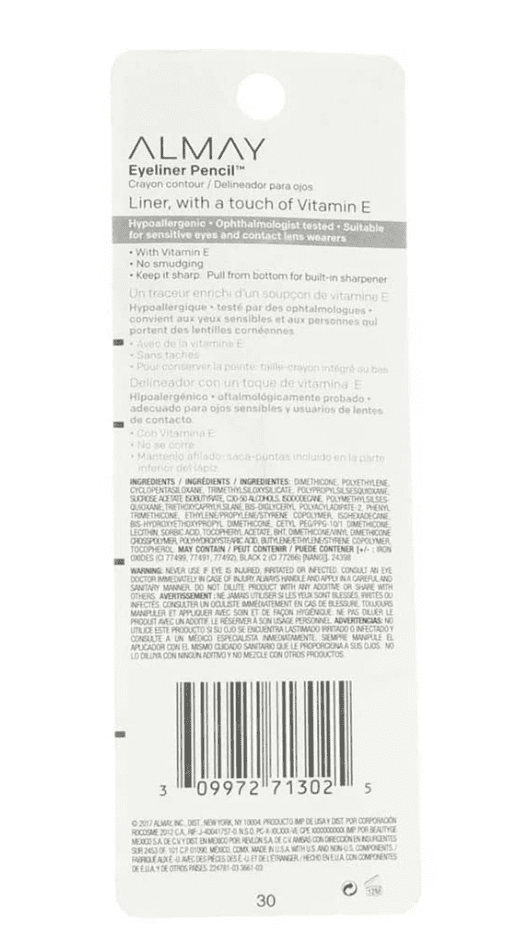 ALMAY All-Day Eyeliner Pencil w/Sharpener - Brown 207