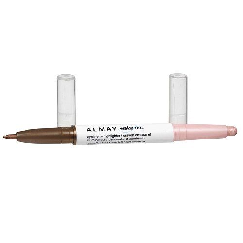 Almay Wake Up Eyeliner and Highlighter, 020 Coffee Buzz/Iced Buff 